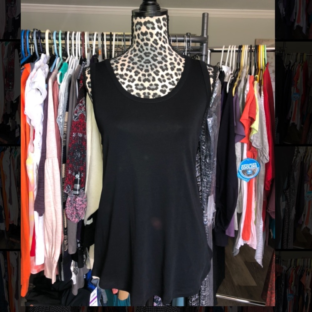 Black charter club tank